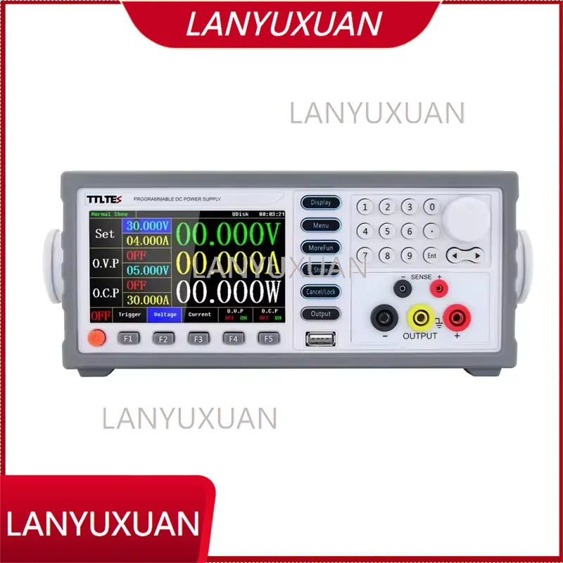 Programmable Linear Dc Power Supply 30V 10A - TDPE-L303/5/10SPL5 고정밀 프로그래밍 가능 컬러 스크린