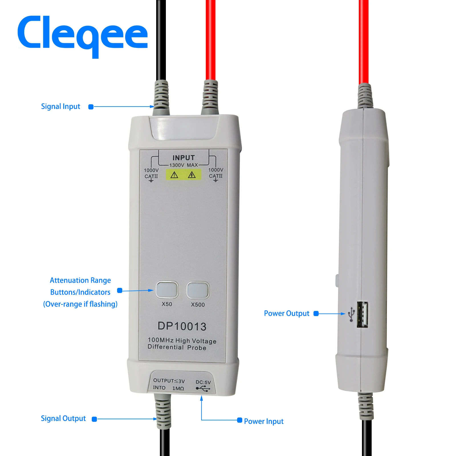High Voltage Differential Probe 100Mhz 1300V - 클리키 1300V 100MHz 고전압 오실로스코프 +프로브