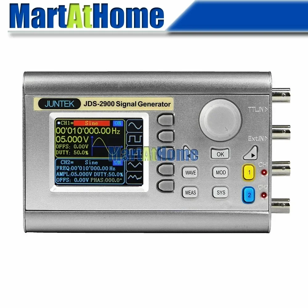 Dual Channel Arbitrary Waveform Function Generator 60Mhz - 디지털 듀얼 채널 DDS 신호 발생기,