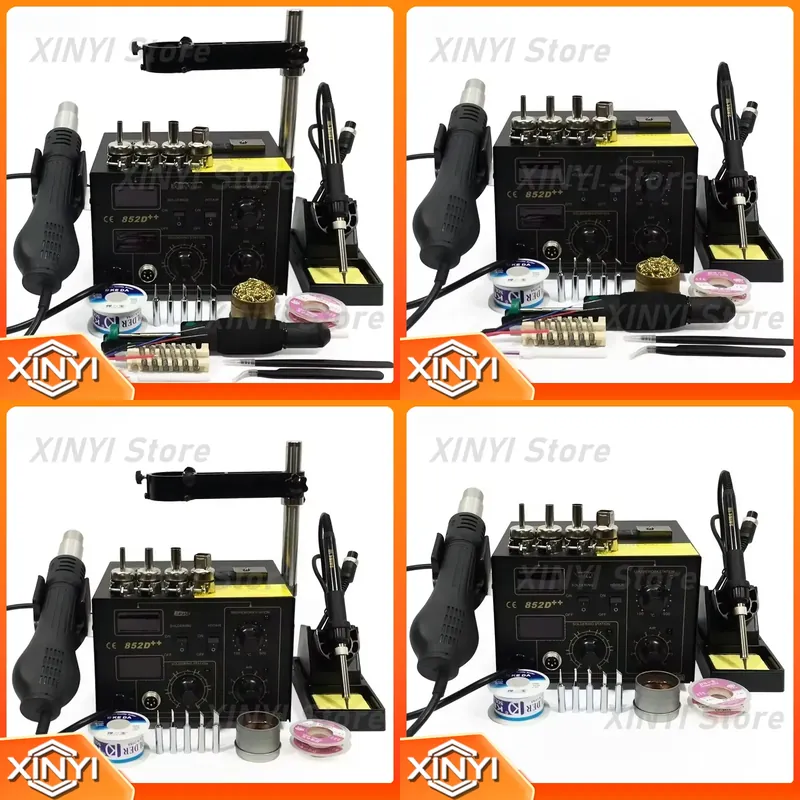 Smd Rework Station Hot Air Soldering 2 In 1 - SAIKE 852D++ 2-in-1 SMD 리워크 스테이션,