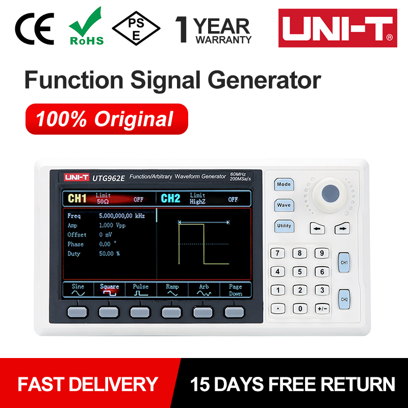 Dual Channel Arbitrary Waveform Function Generator 60Mhz - UNI-T UTG932E UTG962E 기능 신호 발생기,