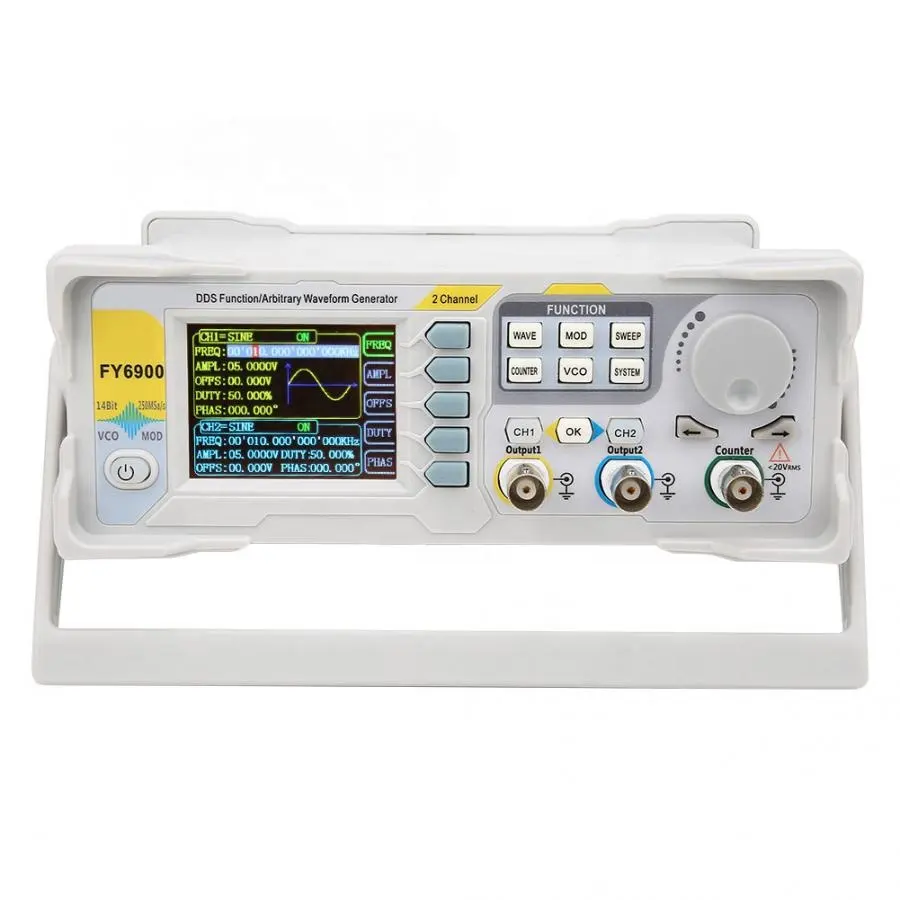 새로운 FY6900 듀얼 채널 DDS 기능 임의 파형  - Dual Channel Arbitrary Waveform Function Generator 60Mhz 리뷰 및 가격