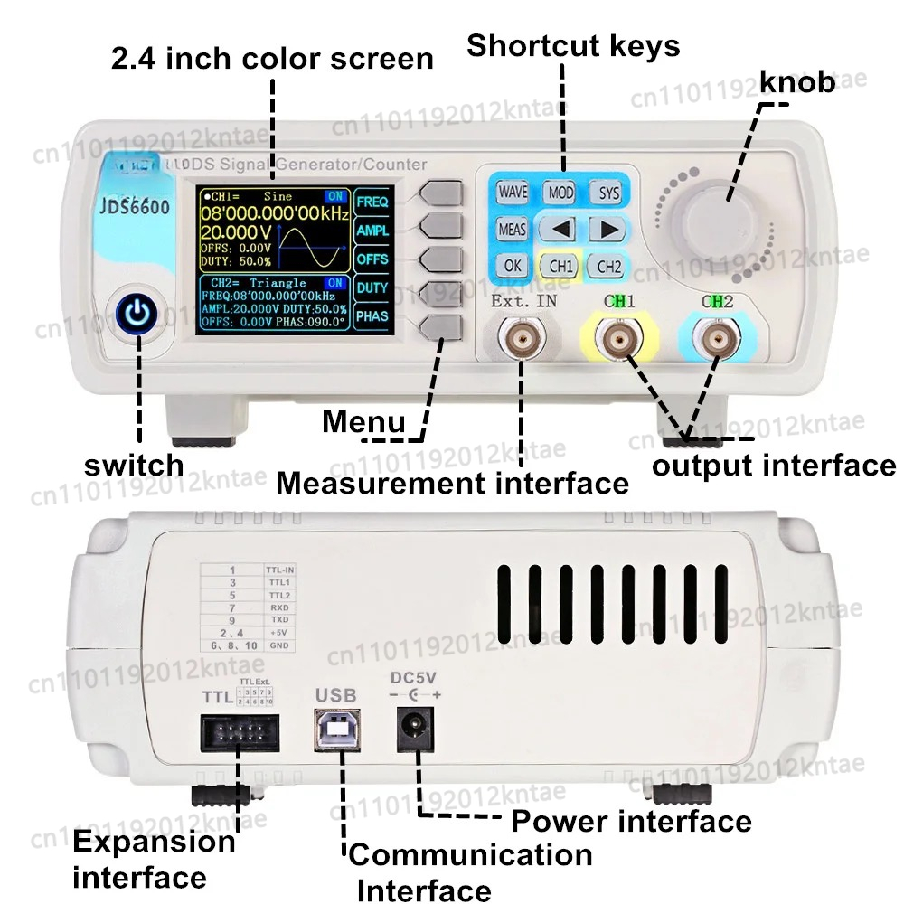 JDS6600 15/30/40/50/60MHz DDS  - Dual Channel Arbitrary Waveform Function Generator 60Mhz 리뷰 및 가격