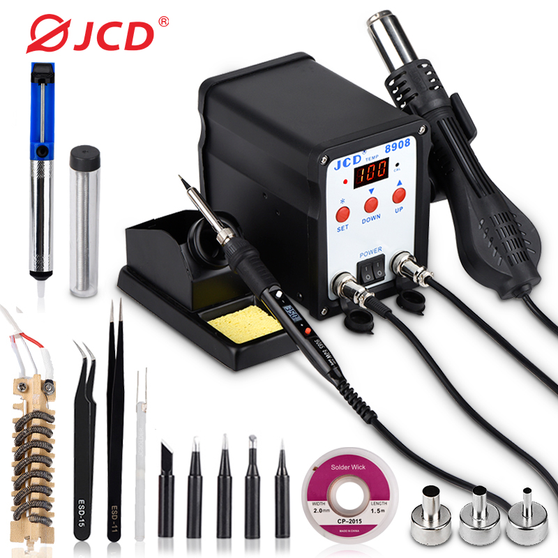 JCD 납땜 스테이션, 2 인 1 용접 수리 기계, 7 - Smd Rework Station Hot Air Soldering 2 In 1 리뷰 및 가격
