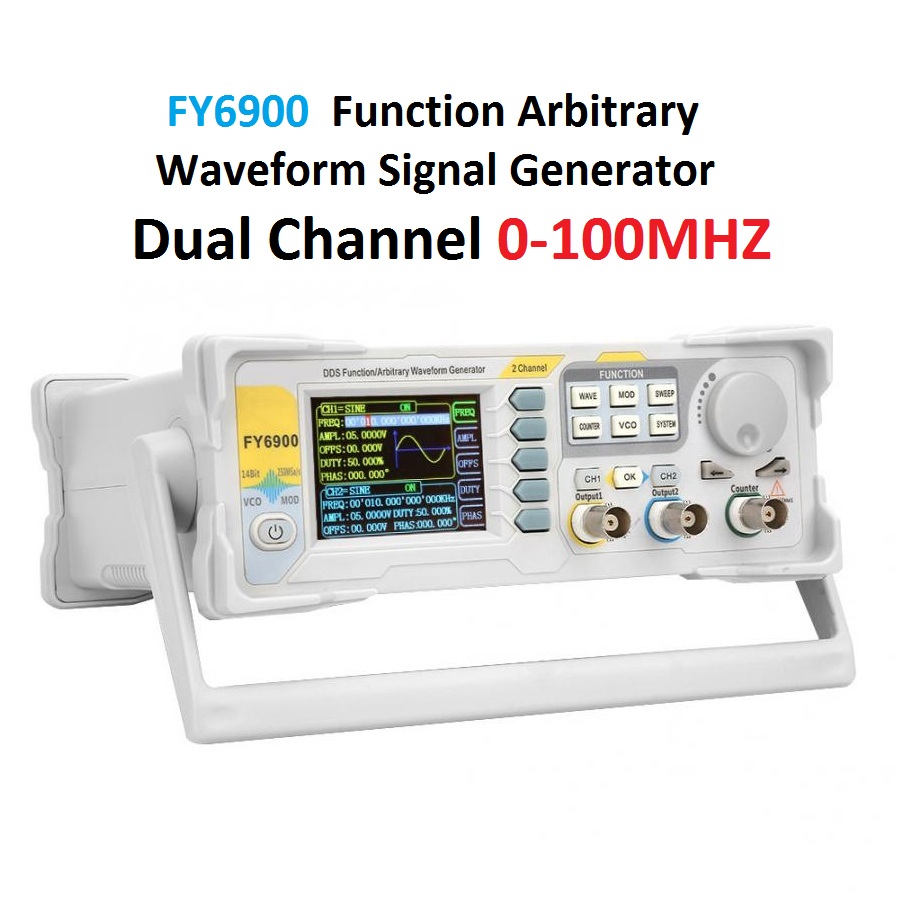 FY6900 디지털 신호 발생기 기능 임의 파형 측정기 - Dual Channel Arbitrary Waveform Function Generator 60Mhz 리뷰 및 가격