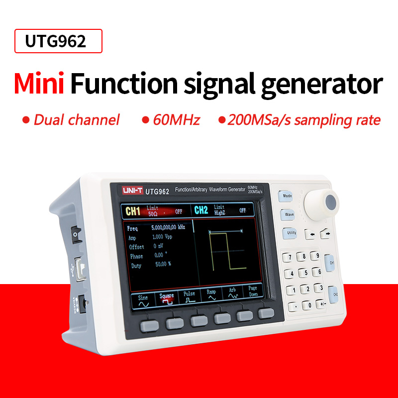 UNI-T UTG932E UTG962E 기능 신호 발생 - Dual Channel Arbitrary Waveform Function Generator 60Mhz 리뷰 및 가격