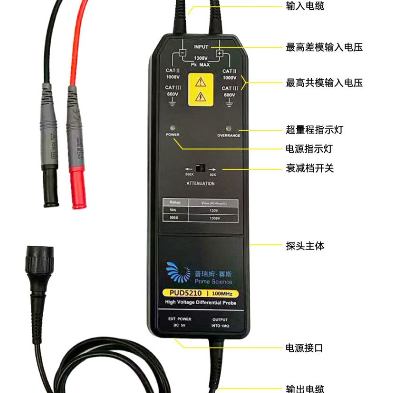 고전압 차동 절연 프로브 PUD5210 100MHz/1 - High Voltage Differential Probe 100Mhz 1300V 리뷰 및 가격