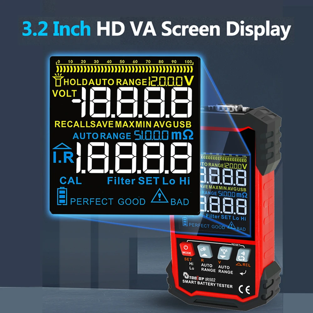 TOOLTOP 고정밀 내부 저항 테스터, 납산 니켈 카 - Battery Internal Resistance Tester Four Wire 리뷰 및 가격