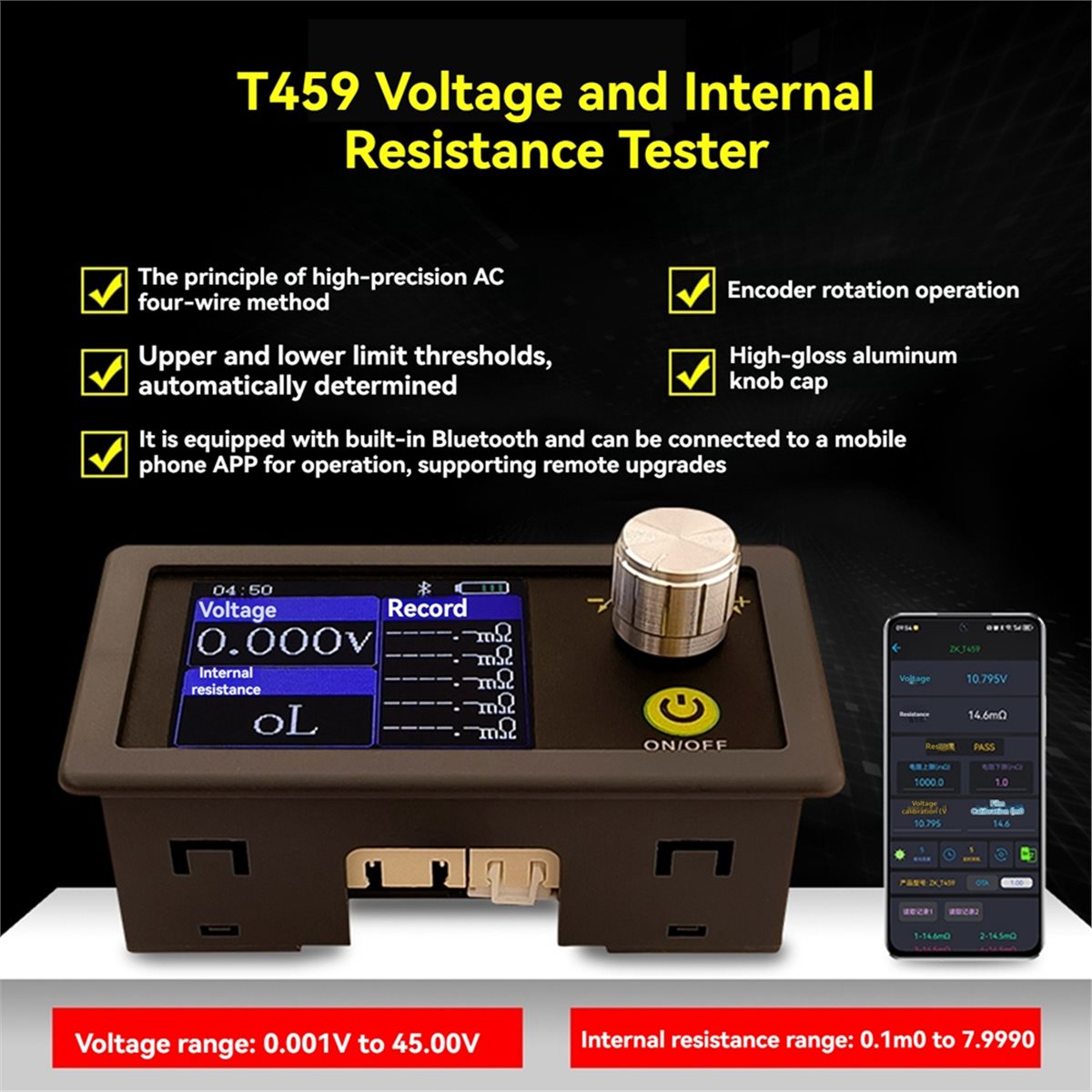 ABGN T459 DC 5V 4선 배터리 내부 저항 테 - Battery Internal Resistance Tester Four Wire 리뷰 및 가격