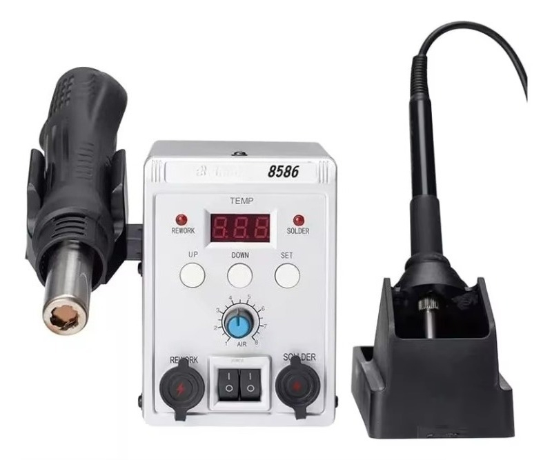 760W 8586 2-in-1 핫 에어 솔더링 스테이션 - Smd Rework Station Hot Air Soldering 2 In 1 리뷰 및 가격